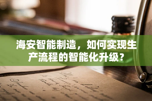 海安智能制造，如何实现生产流程的智能化升级？