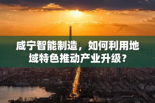 咸宁智能制造，如何利用地域特色推动产业升级？