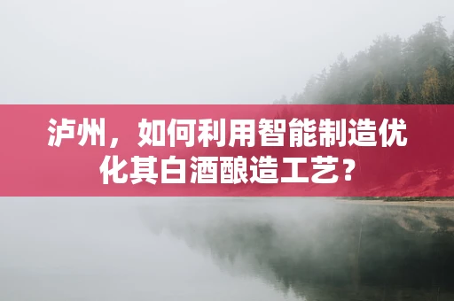 泸州，如何利用智能制造优化其白酒酿造工艺？