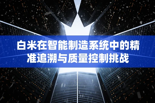 白米在智能制造系统中的精准追溯与质量控制挑战