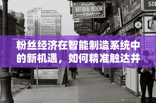 粉丝经济在智能制造系统中的新机遇，如何精准触达并激活‘制造迷’？