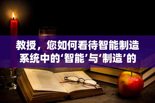 教授，您如何看待智能制造系统中的‘智能’与‘制造’的融合？