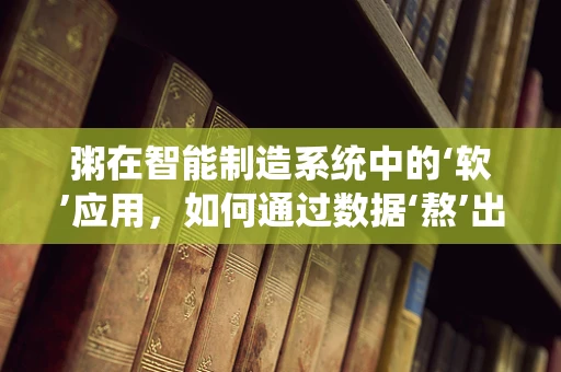 粥在智能制造系统中的‘软’应用，如何通过数据‘熬’出最佳生产效率？