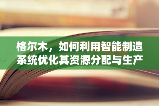 格尔木，如何利用智能制造系统优化其资源分配与生产效率？