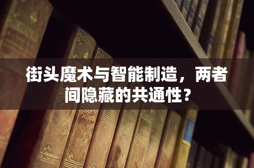 街头魔术与智能制造，两者间隐藏的共通性？