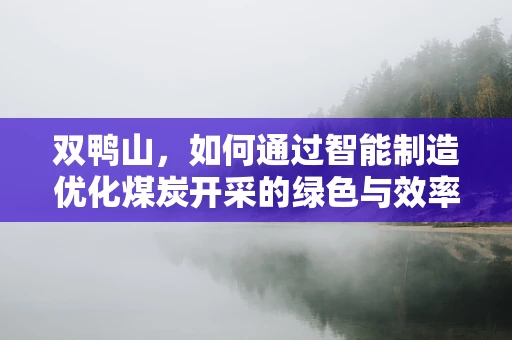 双鸭山，如何通过智能制造优化煤炭开采的绿色与效率？